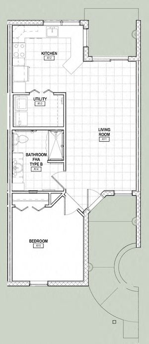1x1 St. Anthony Garden Court apartments in St.Cloud, FL one bedroom one bathroom